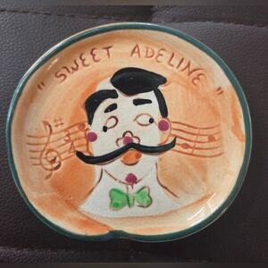 Sweet Adeline Ceramic Snack Plates or Drink Coasters, Set of 3 - Vintage